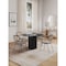 Manhattan Comfort Round Dining Set of 5, 47.24 in L, American Solid Ash Wood, Black 4-DT03DCCA06-GY - alternate 1